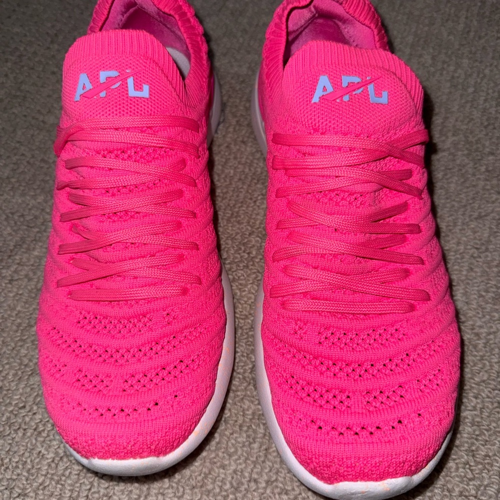 APL Women's TechLoom Knit Sneaker - Hot Pink